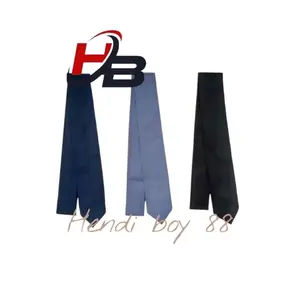 Dasi polos panjang sekolah Biru, Abu, Hitam