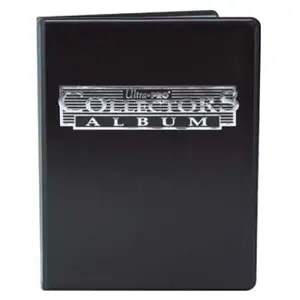 4-Pocket Black Collectors Portfolio Card Album