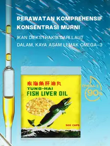 Minyak Ikan Tung-Hai Liver Fish Oil 500 Kapsul untuk Kucing Anjing