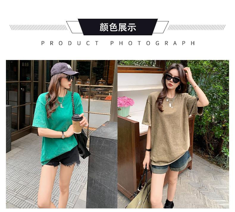 Product Introduction of Summer fashion unisex solid color versatile pure cotton short sleeved T-shirt 1