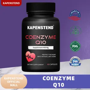 KAPENSTEND Coenzyme Q10 Suplemen Kesehatan 400 Mg - 60 Kapsul Anti-Fatigue Anti-Aging Dari USA untuk Mengatasi Kelelahan dan Penuaan