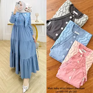 Dress Fuji.. matt baby strict import premium.. ld 100-110.. pb 130.. cakep banget.. busui friendly..