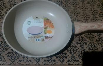 Product Review of [Exclusive Jordi Onsu] Pero Frypan 18cm Nonstick Granite Wooden Handle/ Wajan Tanpa Minyak from e**y 0