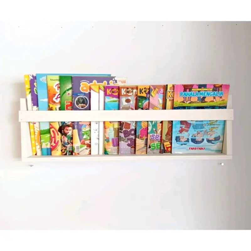 Rak Buku Estetik Warna Hitam Putih Rak Gantung Ambalan Rak Bumbu 1