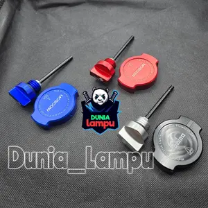 lmv PAKET 1 set COVER CAP RADIATOR + TUTUP OLI JARUM MESIN MOTOR BEAT VARIO SCOOPY PCX NMAX AEROX LEXI ADV 150 160