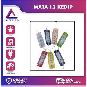 Lampu Kolong LED MATA 12/  Truk Bis 24 Volt 12 LED NYALA KEDIP