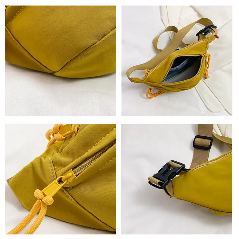 Tas Pinggang Fashion Wanita Trendy / Tas Wanita Bahan Nylon Waterproof / Tas Pinggang Wanita Kekinian Waistbag 3