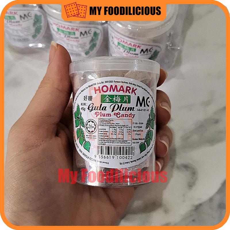 Product Introduction of <SG Ready Stock >Homark Plum Candy Tablet Candy Gula Asam Boi Sweets Snacks Candies Gula-Gula 45g x12 pcs 1