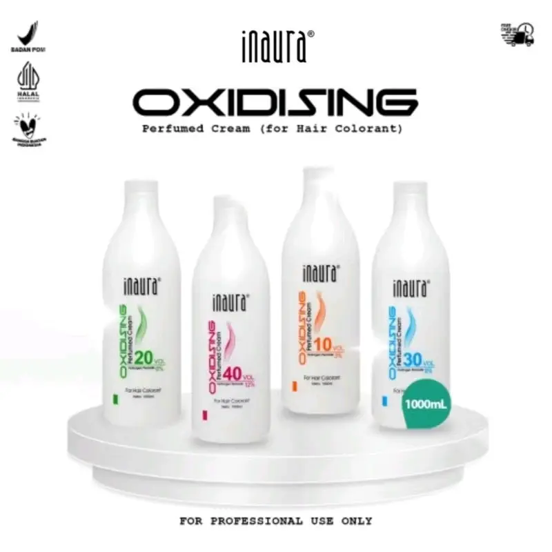 INAURA 1000 ml Oxidising Cream / Peroxide / Cream Developer / Bahan Campuran Pewarna Rambut