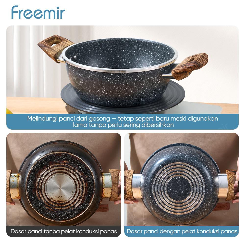 [PROMO] freemir Alas Panci Anti Gosong 23.5cm Plat Panci Panas Merata Tatakan Panci Baja Tebal Kitchenware Premium