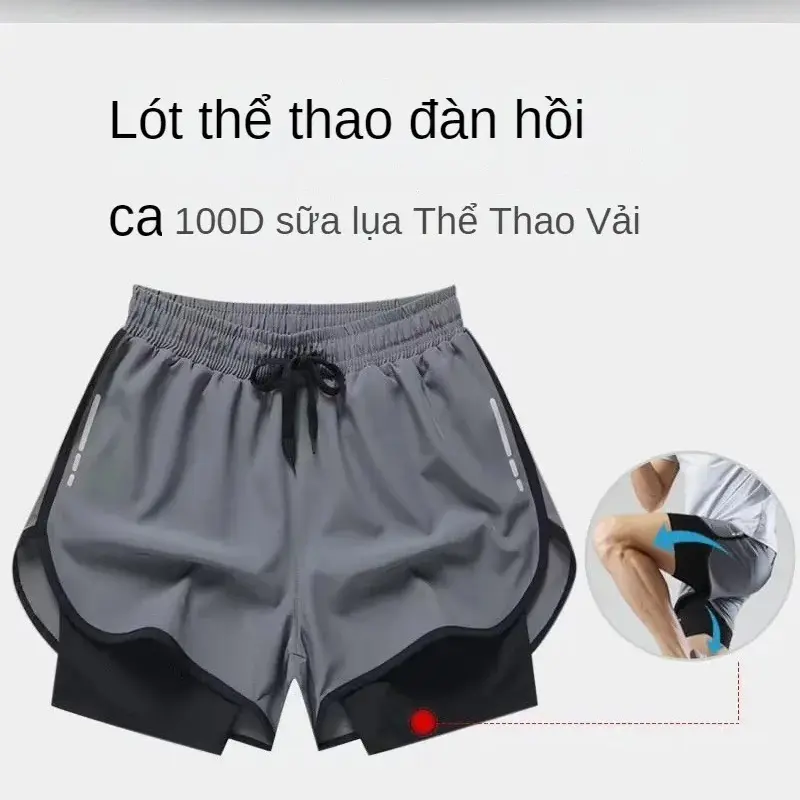Quần Đùi Bơi Cho Nam, Vừa Vặn Rộng Rãi, Cỡ Lớn, Nhanh Khô, Thích Hợp Cho Quần Đùi Đi Biển, Ngâm Trong Suối Nước Nóng, Có Lớp Lót Đôi, Thiết Bị Bơi Lội 2