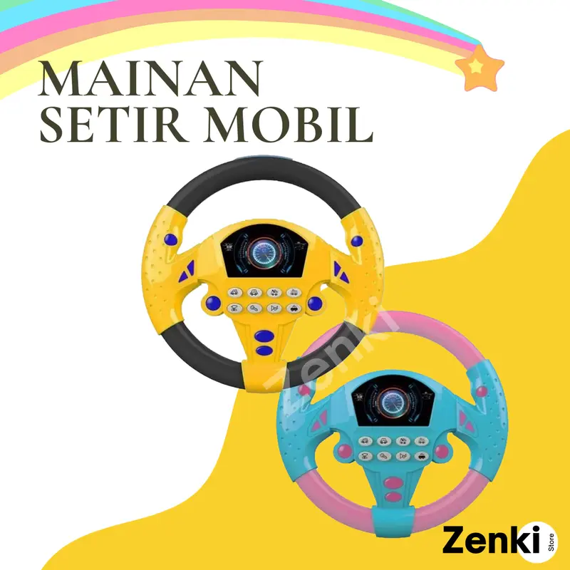 [Zenki Store] Mainan Setir-Setiran Mobil / Mainan Stir Mobil / Steering Wheel Mobil Toys 0