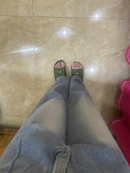 Product Review of Quần Jean Nữ Ống Suông Cạp Cao Dáng Dài, Quần Bò Nữ Ống Rộng Lưng Cao Chất Jean Demin from K**😗 1