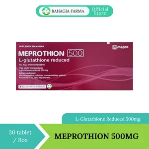 Meprothion lglutathion 500mg 30tablet | Suplemen Kesehatan Pencerah Kulit