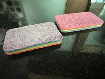 Product Review of Household strong absorbent to remove oil stains rainbow rag 12 layers can be torn rag fast durable cleaning cloth thickened dirt resistance from 【**E o** M**➰ 1