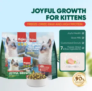 Majes Joyful Growth Goat Milk Immune Boosting Mengandung Susu Kambing Makanan Kucing Grain Free Cat Food Kitten Dry Food Freeze Dried / High Protein 1,2kg / 400gr