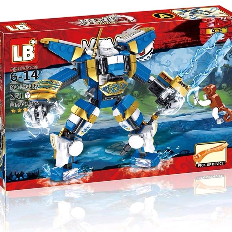 LB3117 mainan balok anak mainan ninja robot besar mainan robot besar ninja 1