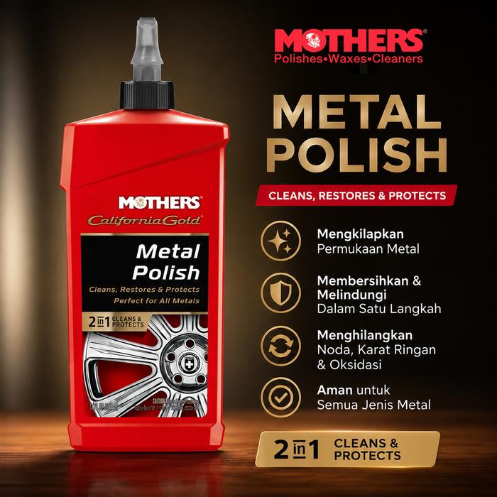 Gambar Mothers Metal Polish 12oz (Pemoles besi non Chrome) dari Mothers Indonesia Kota Administrasi Jakarta Pusat Tokopedia