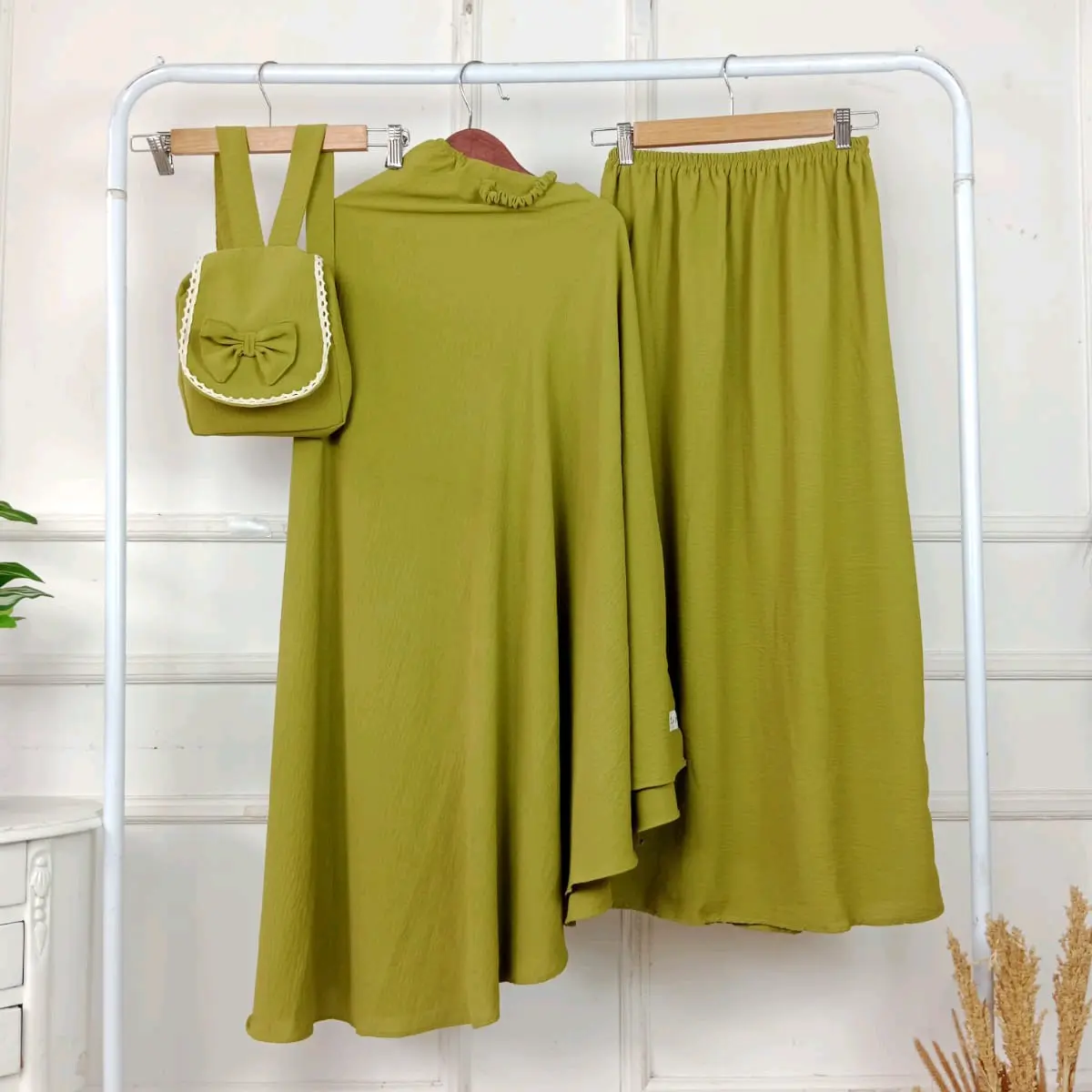 Mukena crinkle anak 5-8th
