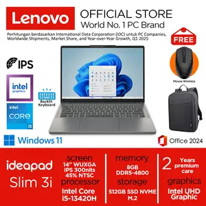 Lenovo Ideapad Slim 3i i5-13420H 512GB SSD 8GB WUXGA IPS Win11+OHS