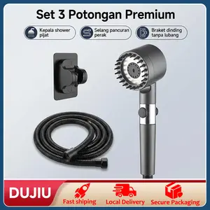 Shower Pijat Kulit Kepala 4-in-1 dengan Filter Bawaan, Tekanan Tinggi Hemat Air Anti Karat, Ada Mode Semprotan Samping untuk Cuci Kamar Mandi