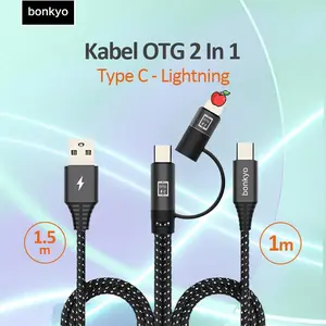 Bonkyo OTG sound card Adaptor 2-in-1 Apple-Type-c  live cable for apple type-c adapter android live audio typec mobile phone recording