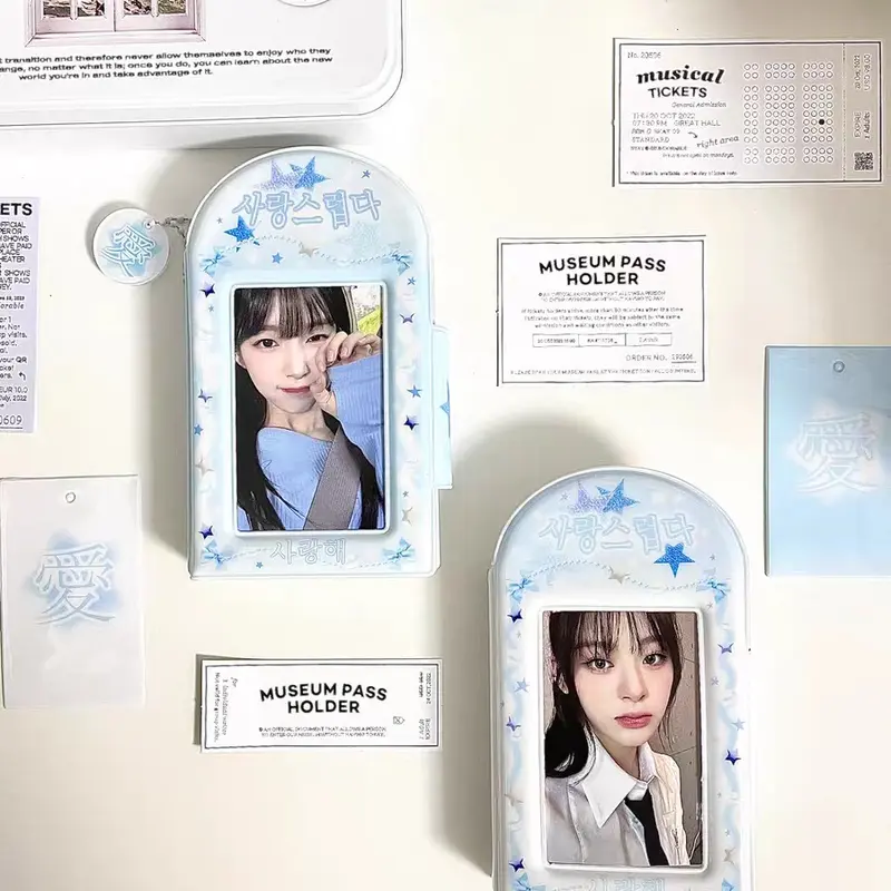 COLLECT BOOK 1P FLYING BEAR DOLPHIN BLUE WHITE PHOTOCARD HOLDER BOOK 0