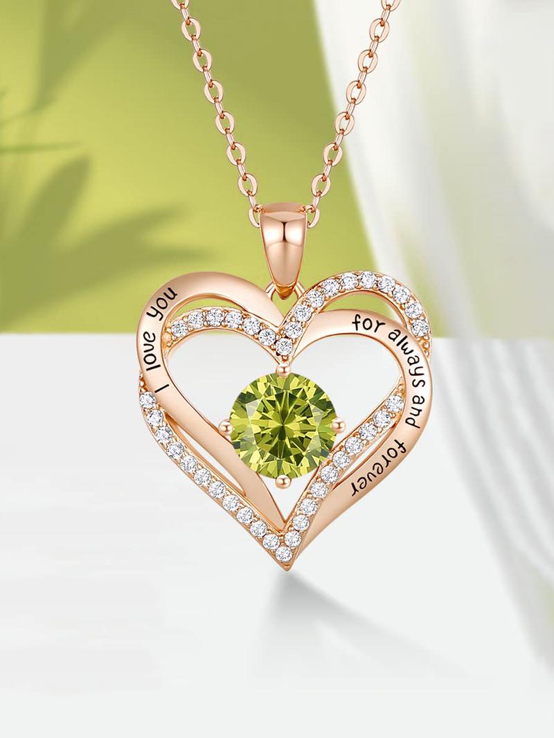 Product Introduction of [Mother's Day Gift Set］Forever Love Heart Necklaces & Rose Box Gifts for Women, Jewelry with Birthstone Pendant, Present for Christmas Valentines' Day, Mother's Day, Birthday, Anniversary 17