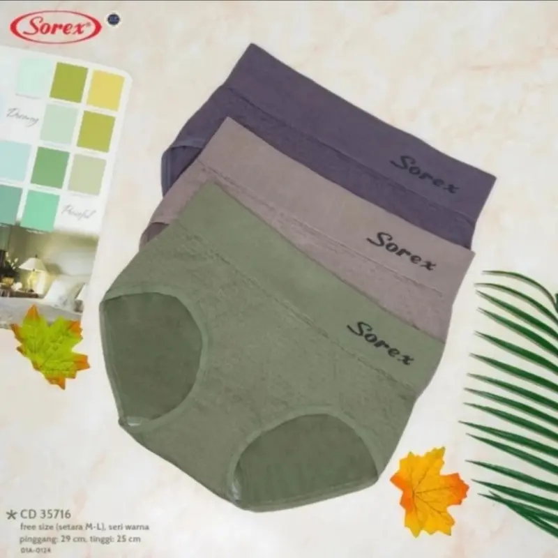 SOREX CELANA DALAM WANITA RAJUT MICROFIBER CD SEMI KORSET SOREX 35716 0