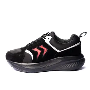 ARPRIZE-CHAMELEON BLACK RED Sepatu Sneakers Pria Wanita Running Sepatu Bunglon Kasual Olahraga Bahan double suede