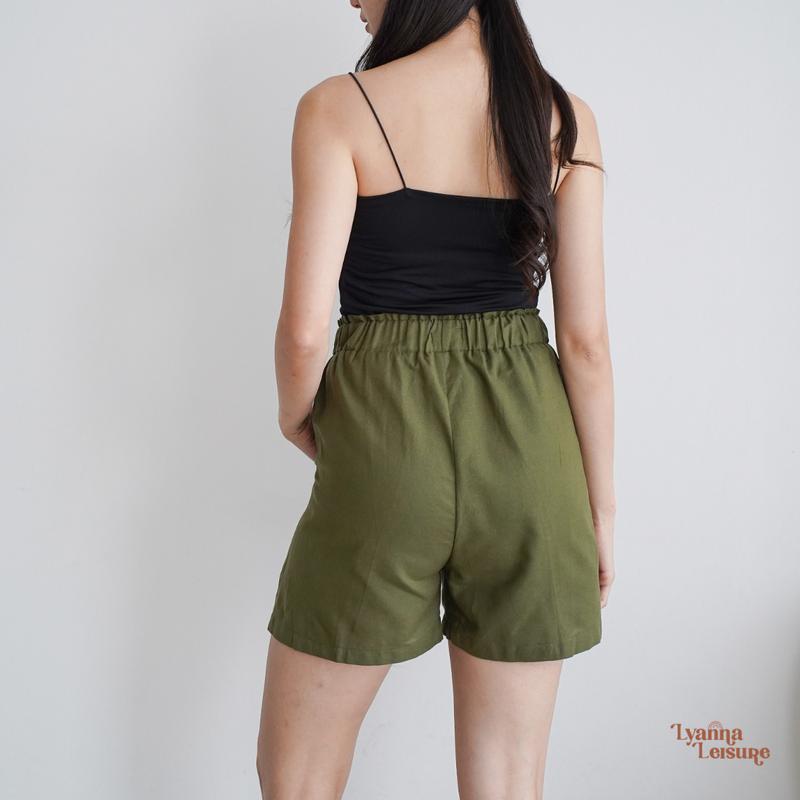 Celana Pendek Linen Wanita Highwaist | JOY | Lyanna Leisure 8