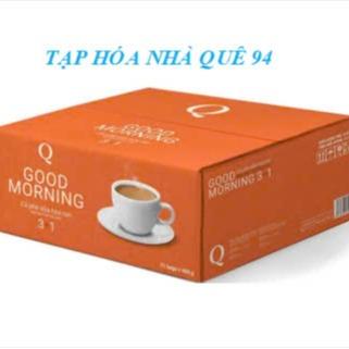 Sale Thùng cà phê trần quang Goodmorning có 21 bịch nhỏ mỗi bịch có 24 ống nhỏ 20gram coffee coffee Cafe cà phê coffee caphe na coffee