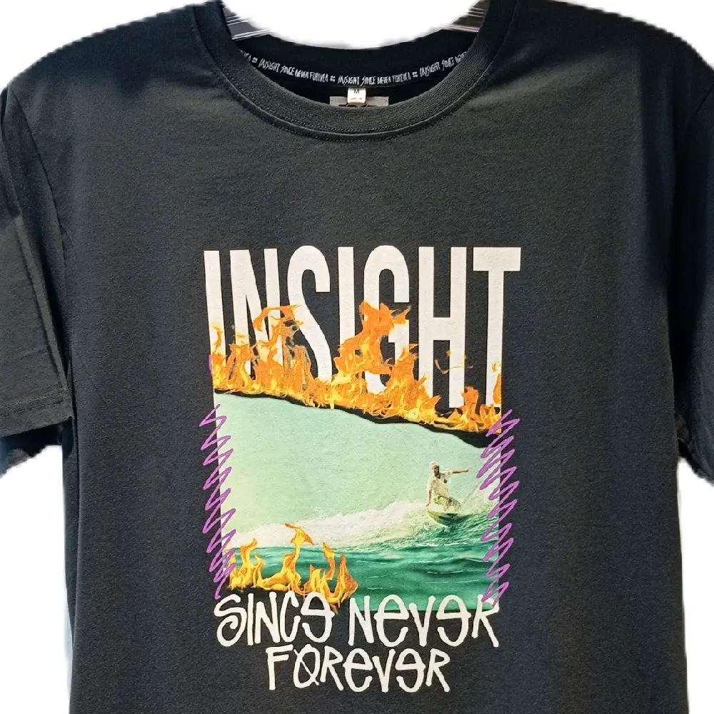 A old surf tee charcoal Insight original Kaos