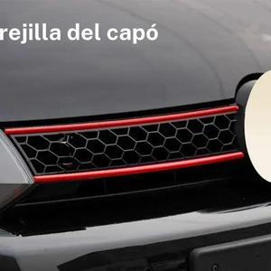 Tiras reflectantes para parrilla delantera de auto, 5 piezas de calcomanía decorativa para parrilla delantera, Accesorios universales de decoración exterior para Golf 6