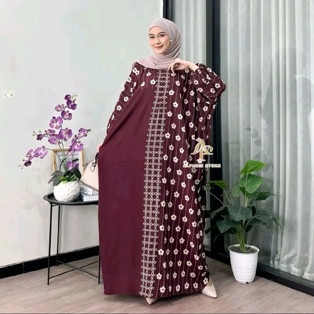 Kaftan Motif Zamaera Rayon Tebal Jumbo Ld 180 cm