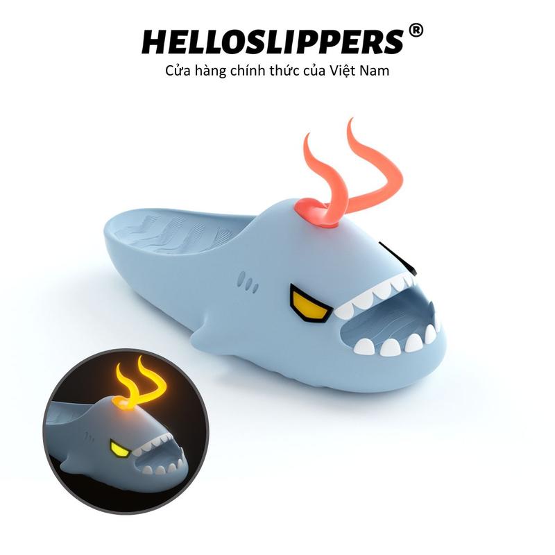 HelloSlippers Sharkicks Pro - Con quỷ, phát sáng trong bóng tối, dép cá mập, Siêu Mềm, Chất Liệu EVA Thân Thiện Với Môi Trường, Giày Đám Mây Cho Nam Và Nữ, Trong Nhà Và Ngoài Trời