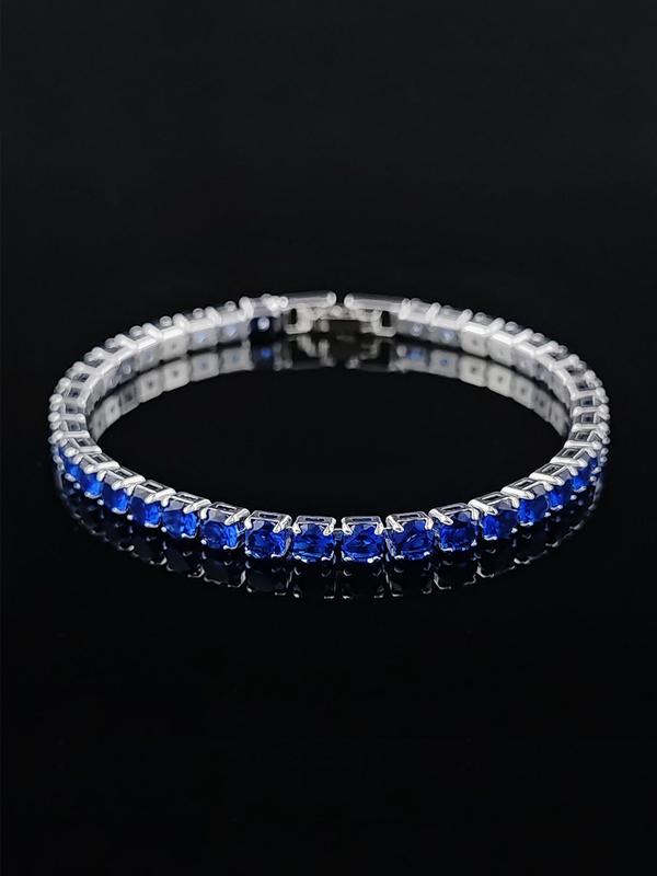 Luxury Rhinestone Decor Matching Bracelet for Women, 2024 New Trendy Fashion Accessories for Wedding Engagement Bridesmaid Costume Dress Prom Daily Wear 5
