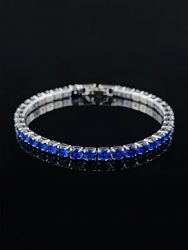 Luxury Rhinestone Decor Matching Bracelet for Women, 2024 New Trendy Fashion Accessories for Wedding Engagement Bridesmaid Costume Dress Prom Daily Wear 5