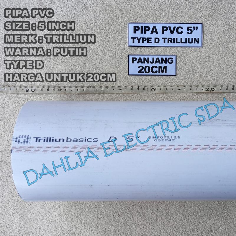 Pipa PVC 5 INCH TYPE D PANJANG 20CM TRILLIUN - Shop | Tokopedia