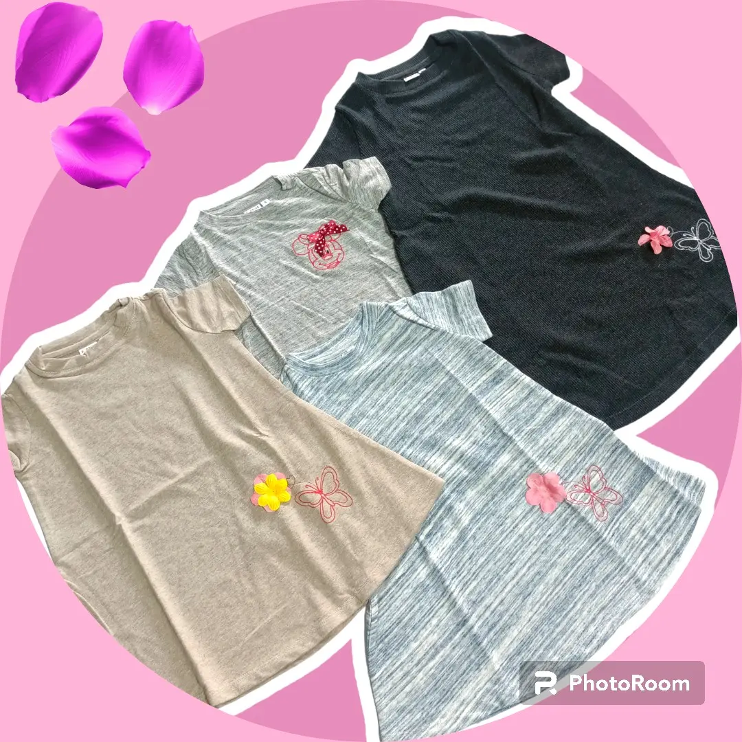 Dress anak perempuan cantik, motif kupu-kupu Santai