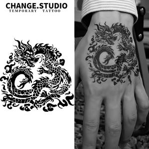 Hình Xăm Tạm Thời, Thiết Kế Hình Xăm Rồng, Không Thấm Nước Và Chống Chà Xát, Lâu Trôi Trong 15 Ngày Miếng Dán Hình Xăm