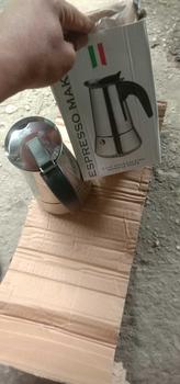 Product Review of Alat Mesin Teko Pembuat Kopi Espresso Instant Mokapot Cangkir Coffee Stainless Steel from A**I 0