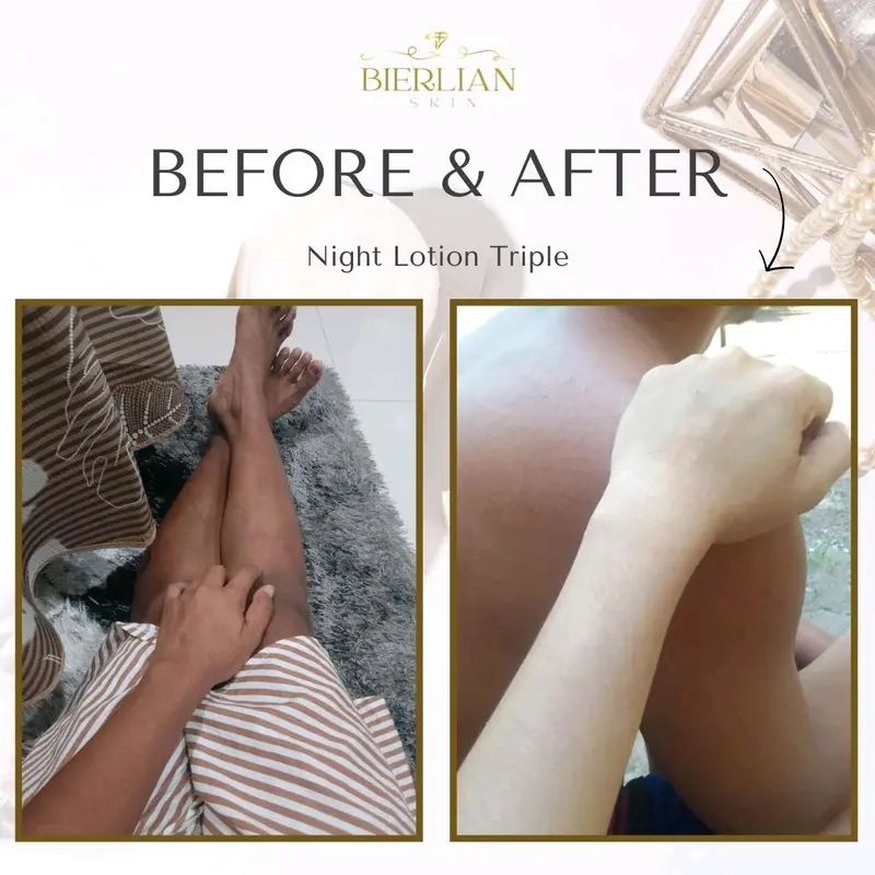 NIGHT LOTION WHITENING BIERLIAN SKINCARE-mencerahkan, melembabkan,memutihkan,menutrisi,stretchmarks 5