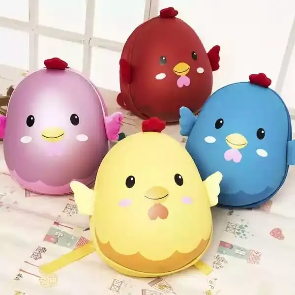 K1101 Tas Ransel Backpack Anak Sekolah Karakter Itik Ayam Telur PAUD TK Lucu Murah