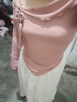 Product Review of KIYANA Cirebon Cloth - Flower Top / Long Sleeve Ribbon Coquette Knit Top / Atasan Knit Lengan Panjang Wanita Knitwear Crop Cardigan Baju Tangan Kerah from ** 0