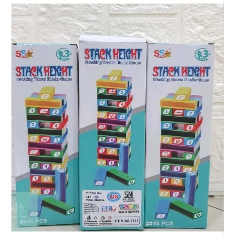 Mainan Edukasi Block Susun Tower Menara  UNOO STACKO 3