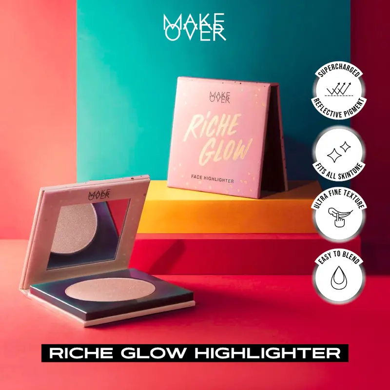 MAKE OVER Riche Glow Face Highlighter 13 g 2