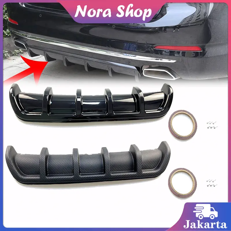 Car Rear Bumper Belakang Mobil Universal Carbon Mudah Dipasang