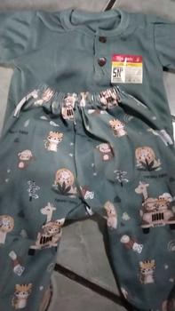 Product Review of Nanaku Baby - Setelan Baju Bayi Setelan Lengan Pendek Celana Diapers Panjang Kancing Depan Motif Printing Mobil Animal Usia 3-12 Bulan from @**n 2