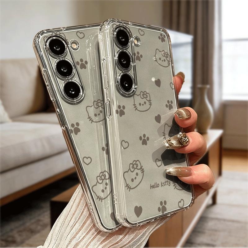 hồng hài lòng với gấu bông và hoa hồngHoạt hình Ốp lưng trong suốt hot trend…